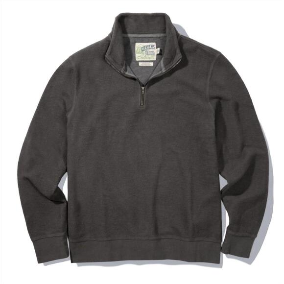 NEW GRAYERS men's dunlop reverse quarter zip in beluga